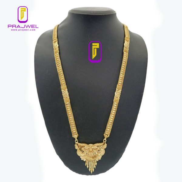 sayli traditional gold plated bemli long set PRAJLNS08