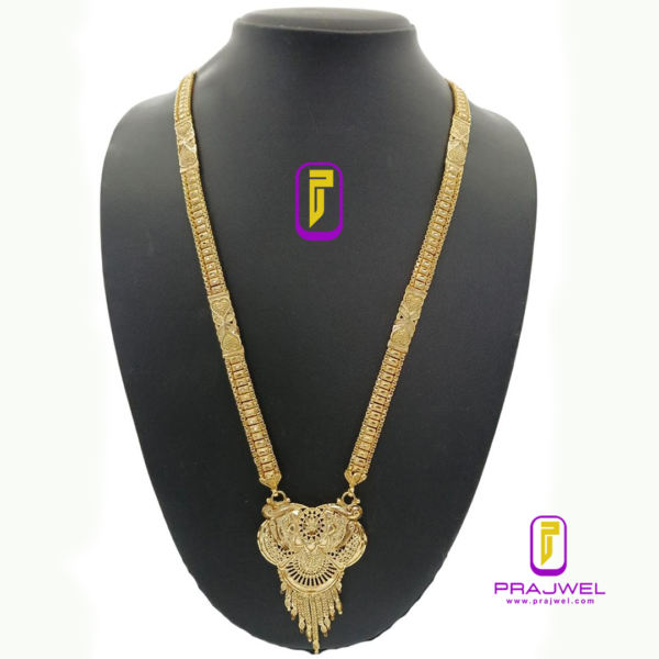 raavi traditional gold plated lampa long set PRAJLNS11