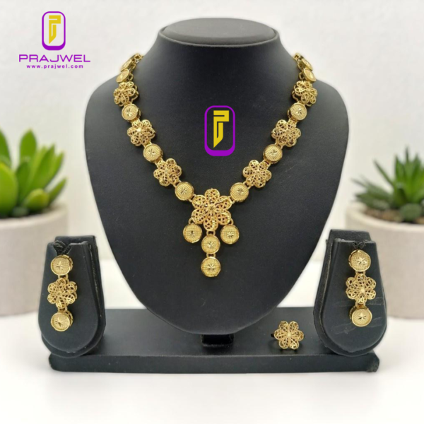 mohini short necklaces with ring & earring set PRAJSOTS-100