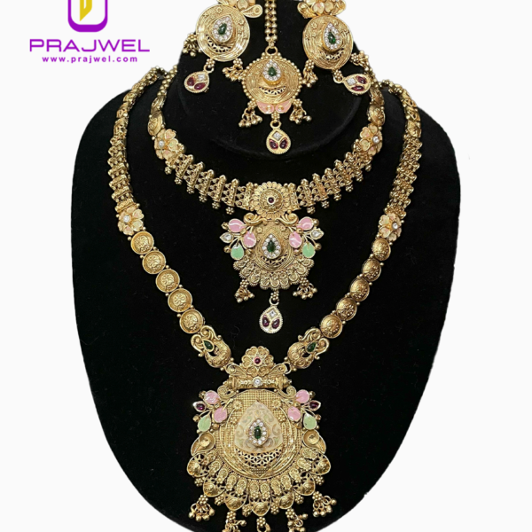 amrapali temple jewellery combo set