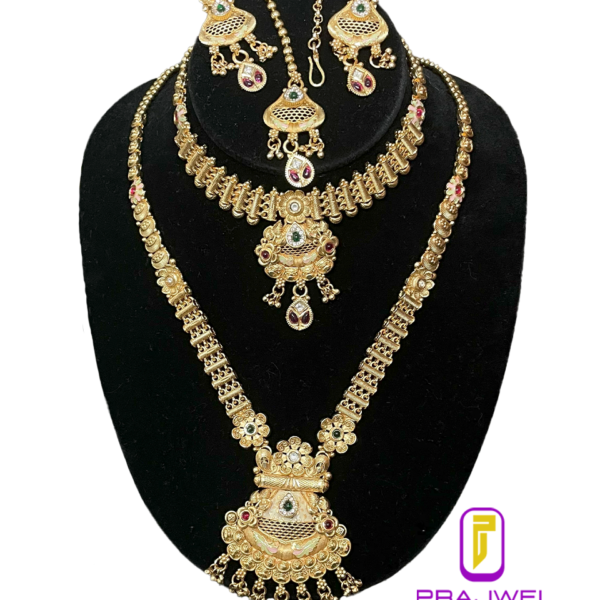 minakshi temple jewellery combo set PRLE0008