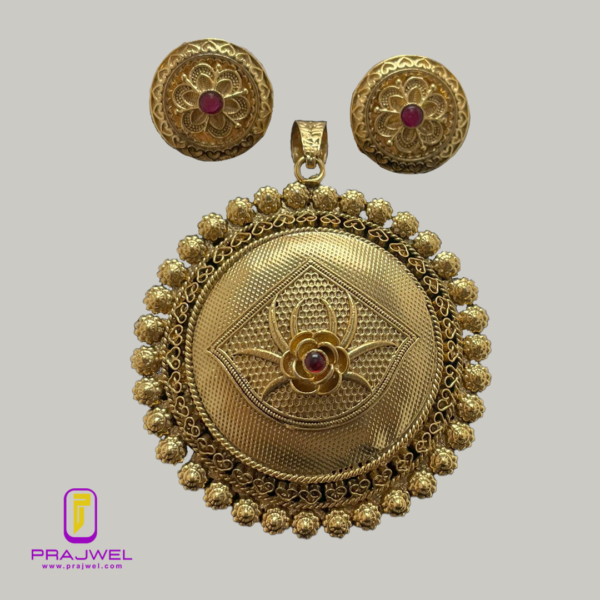 komal temple pendent set PRLE0012_1