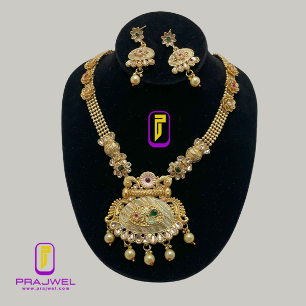 minakshi temple jewellery necklace set PRLE0018_1