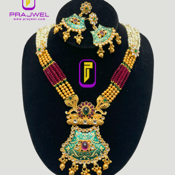 mayuri temple jewellery necklace PRLE0023_1