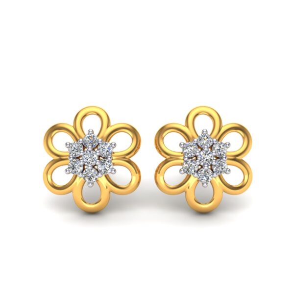 crocus cz earring