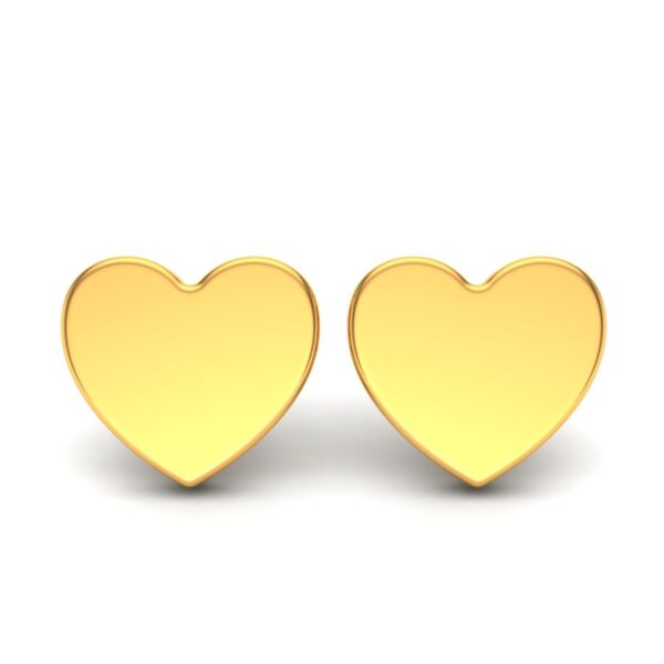 silver heart earring yg