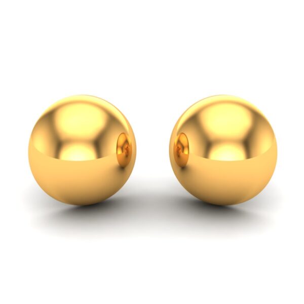 silver round earring yg