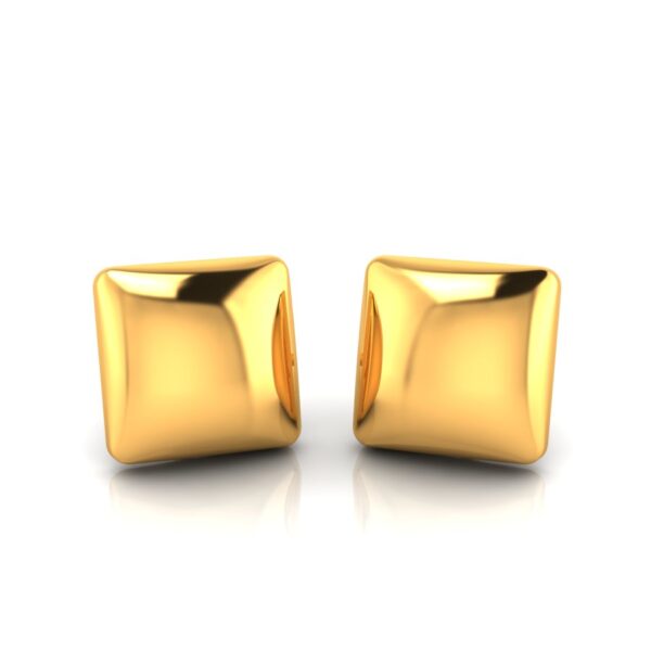 silver square earring yg