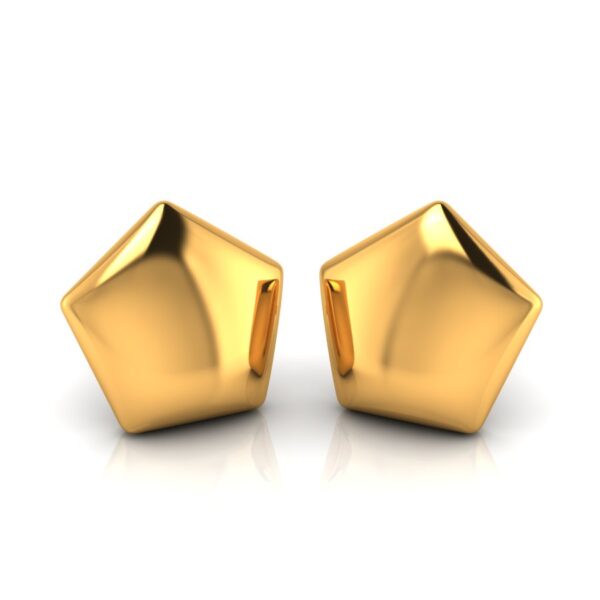 silver hexagon earring yg