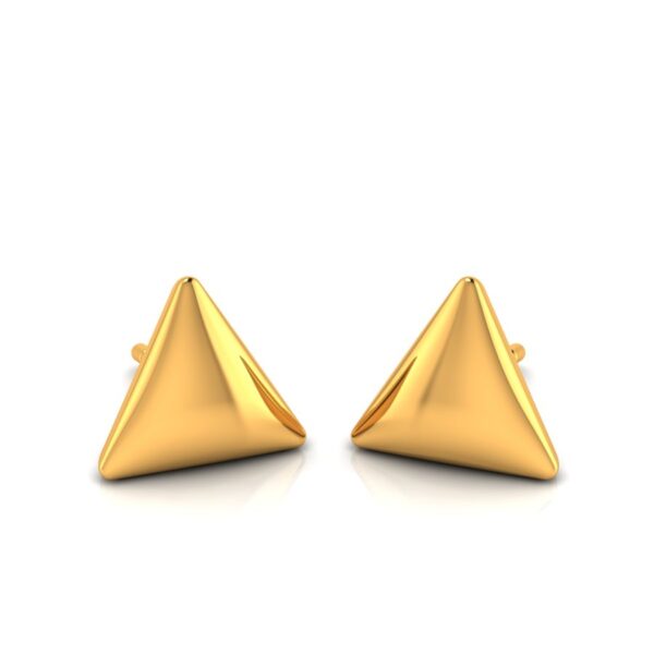 silver triangle earring yg