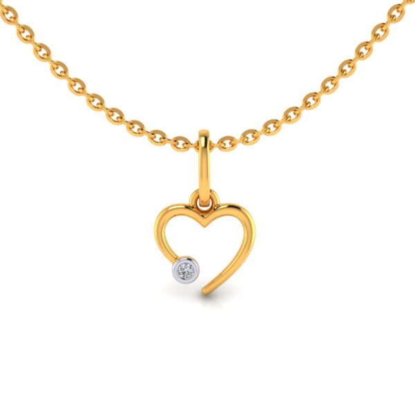 heart drop pendant
